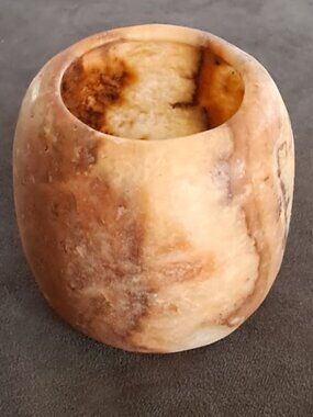 Egyptian Tealight / Votive / Candle Holder Alabaster